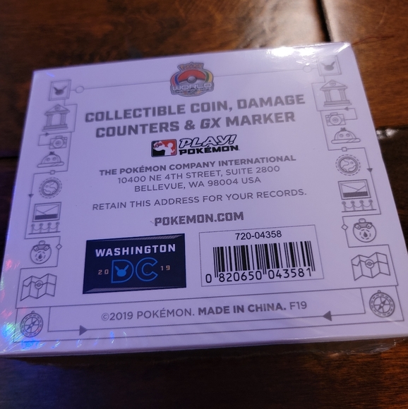 Rare Pokémon World Championships Washington Metal Coin Damage Counters GX Marker - Picture 2 of 10